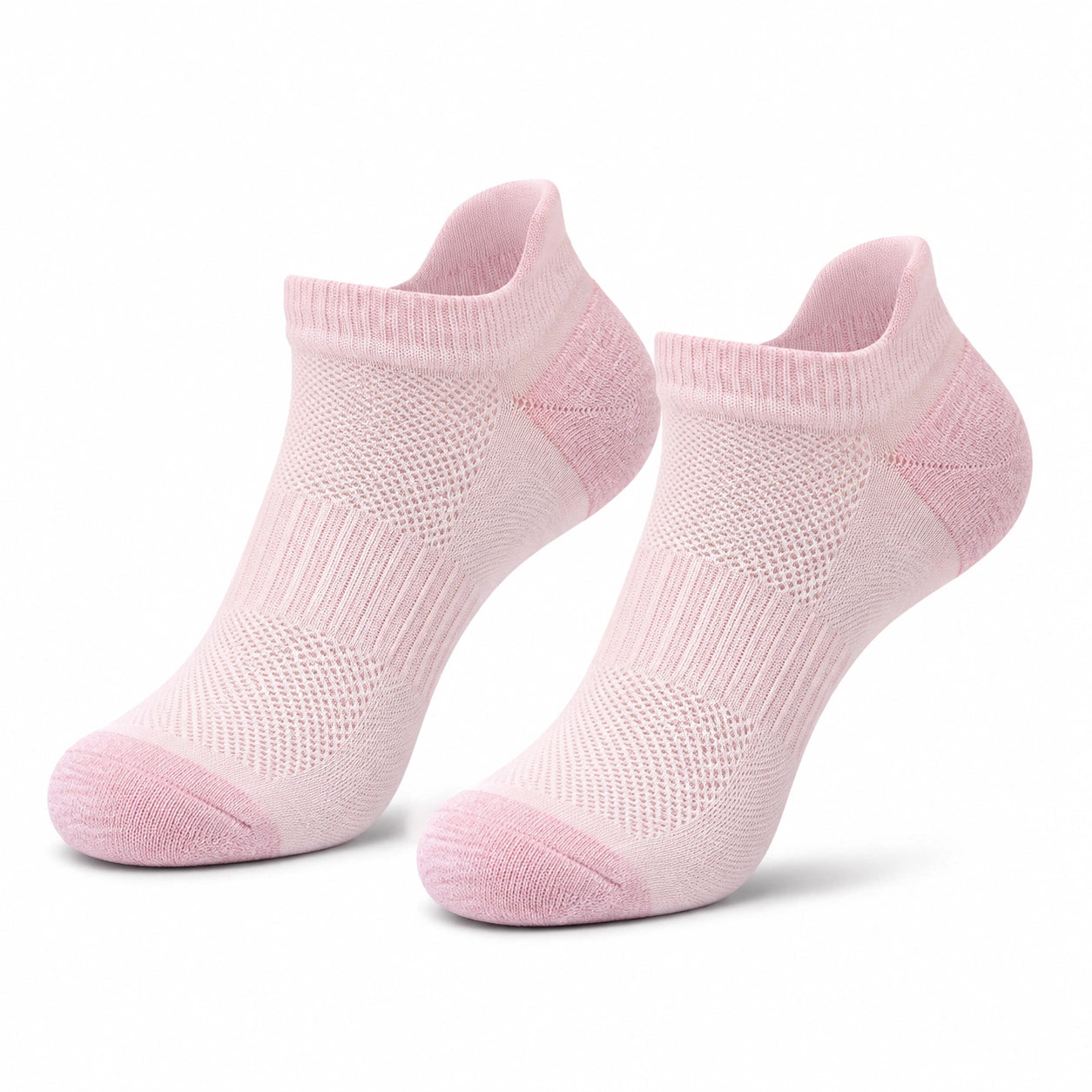 Chaussettes basses 39-42 en maille textile rose respirantes pour sport