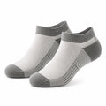 Chaussettes basses 39-42 en maille textile grises et blanches pour sport et quotidien
