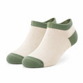 Chaussettes courtes 43-46 en maille beige et vert style décontracté