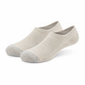 Chaussettes invisibles 35-38 en maille beige et gris clair - respirantes pour usage quotidien