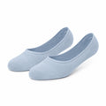 Chaussettes invisibles 43-46 en maille textile bleu clair - coupe basse pour chaussures