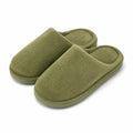Chaussons 42/43 en textile vert kaki à enfiler pour intérieur