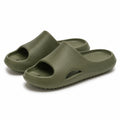 Claquettes 40/41 en mousse synthétique vert kaki à enfiler pour usage quotidien